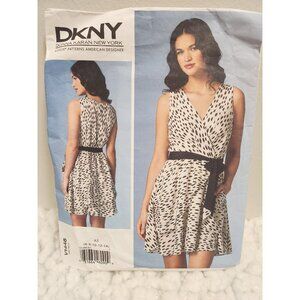 DKNY Dress Sewing Pattern V1448 • Vogue Designer Pattern • Sleeveless Wrap